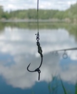 PRZYPON KARPIOWY RONNIE RIG HAK NR 6,WKRĘT 13MM