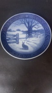 Talerz kolekcjonerski Royal Copenhagen Christmas Plate 1971 vintage design