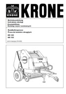 Krone KR 125, 155 - instrukcja obsługi, katalog części pras PL