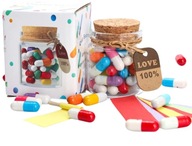 Słoik z kapsułkami na wiadomości | Prezent DIY | Capsule Letters