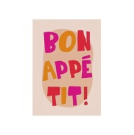 Plakat „Bon Appétit!” – Kolorowy Plakat Kuchenny