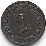 Niemcy 2 pf.1914 A