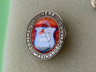 Oryg Odznaka - HERB KRÓLEWSKIEGO MIASTA KROŚCIENKA N.D.- (woj. MAŁOPOLSKIE)