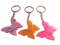 Brelok do plecaka motyl żywicy breloczek do kluczy handmade motylek prezent