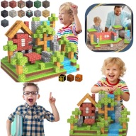 KLOCKI MAGNETYCZNE KONSTRUKCYJNE MINECRAFT DLA DZIECI DO ZABAWY MAINCRAFT