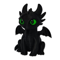 FIGURKA CZARNY SMOK 3D brelok do kluczy prezent dla dziecka