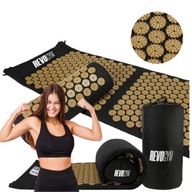 MATA DO AKUPRESURY ZDROWOTNA Z KOLCAMI AKUPRESURA MASAŻ ZESTAW Z PODUSZKĄ