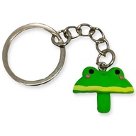 Brelok Zielona ŻABKA Parasolka ŻABY Zawieszka Prezent DO KLUCZY Wesołe