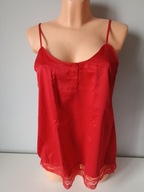Śliczne koszulka satynowa seksowna czerwień OYANDA r.M 40/42