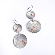 Kolczyki z aluminium i miedzi