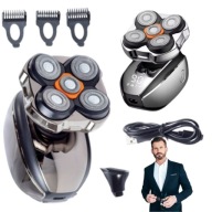 MASZYNKA ELEKTRYCZNA DO WŁOSÓW BRODY TRYMER GOLARKA MĘSKA OSTRZE 5D CZARNA