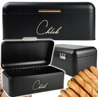 DUŻY CHLEBAK POJEMNIK NA PIECZYWO CHLEB BUŁKI ŻYWNOŚĆ POJEMNY CHLEBAK METAL