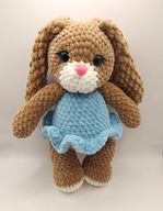 Królik w sukience 30 cm szydełko - NA ZAMÓWIENIE