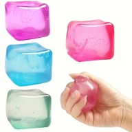 GNIOTEK KOSTKA LODU ANTYSTRESOWA KOSTKA SQUISHY MOCHI 5CM 4 KOLORY