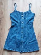 C&A - dżinsowa sukienka dziewczęca 140