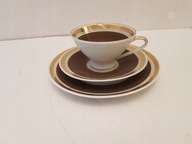 TRIO ZESTAW PORCELANOWY ŚNIADANIOWY GERMANY SYGNATURA