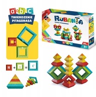 KLOCKI ASKATO RUBANTA PITAGORASA EDUKACYJNE ZESTAW DUZO ELEMENTOW KREATYWNE