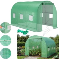 2X TUNEL FOLIOWY OGRODOWY 7,5M2 SZKLARNIA FOLIAK 2,5X3X2M MOCNA KONSTRUKCJA