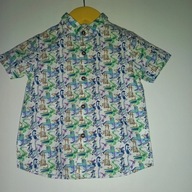 NEXT__ŚWIETNA KOSZULA ZOO PINGWINY ZWIERZĘTA __80/86