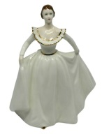 COALPORT porcelanowa figurka Damy Wys. 13 cm