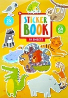 NAKLEJKI KSIĄŻKA Z NAKLEJKAMI ZWIERZĘTA 18 STRON