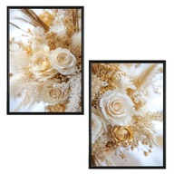 Plakat Zestaw 50x70 2szt. plakaty, postery,BOHO, MINIMALIZM, KWIATY