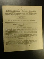 DODATEK DO DZIENNIKA URZĘDOWEGO ,POZNAŃ, Nr 12 z 18 Marca 1828r.