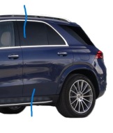 MERCEDES GLE W167 ĆWIARTKA TYŁ LEWA BLOTNIK TYLNY