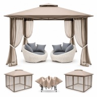 Namiot Pawilon Ogrodowy 3x3x2,75 Automatyczny Moskitiera UV50 Imprezowy