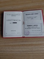 LEGITYMACJA - MEDAL=SIŁY ZBROJNE W SŁUŻBIE OJCZYZNY -SREBRNY=ORYGINAŁ