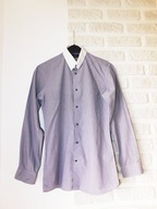 Koszula biała NEXT fioletowa S