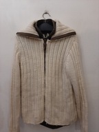 MID MUNK KURTKA/CARDIGAN SWETR SWETER WEŁNIANY ROZM\L NA PODSZEWCE GRUBY