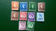 Tangier Tanger ** 10 znaczków QEII kolonie angielskie brytyjskie
