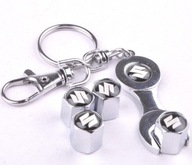 Nakrętki metalowe na wentyle czapki 4x plus breloczek brelok SUZUKI