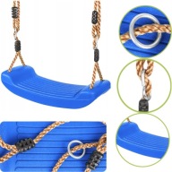 HUŚTAWKA OGRODOWA DLA DZIECI SIEDZISKO DESKA PROFILOWANA MOCNE LINY KRUMAD