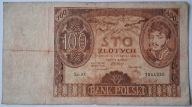 Banknot II RP 100 zł 1932 rok SERIA: AY