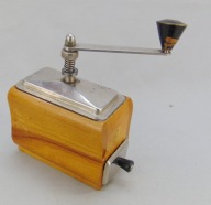 Drewniany młynek do kawy Częstochowa PRL