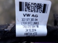 3G1971365GN PASSAT B8 WIĄZKA FOTELA KIEROWCY