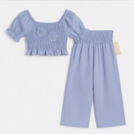 Komplet szerokie spodnie bluzeczka 110-116cm 6lat