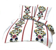 pościel bawełna lux 220x240 + 2x50x60 2x40x40 guzik B 257-6 Łowicz cz j pas