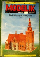 Modelik 3/2000 kościół gotycki w Gryfinie