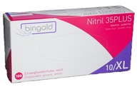 BINGOLD RĘKAWICE JEDNORAZOWENITRIL 35PLUS ROZMIAR XL , 100 SZTUK
