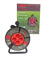 Gruby przedłużacz 3x2,5mm 25m/20m bębnowy budowlany ogrodowy mocny