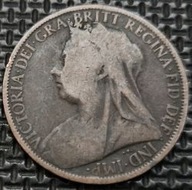 *WIELKA BRYTANIA [0229] *ONE 1 PENNY 1899 Victoria