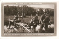 TRZECIA RZESZA -WEHRMACHT -"PIECHOTA NIE ZNA PRZESZKÓD" -propaganda karta