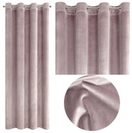 ZASŁONA WELUR WELWET VELVET PRZELOTKI 140X250 BRUDNY RÓŻ
