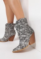 Tanio!_NOWE najmodniejsze UNIWERSALNE kowbojki_WYGODNA eko-SKÓRA WĘŻA 40/41