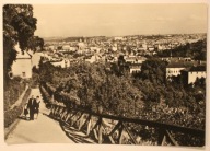PRAHA - PRAGA. Old Town from the Strahov Garden, CZECHY - CZECHOSŁOWACJA