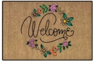 Wycieraczka dywanik 40x60cm Wiosna kwiaty welcome WY11-4060