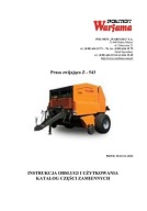 Warfama Z-543 - instrukcja obsługi, katalog części prasy zwijającej (2006)